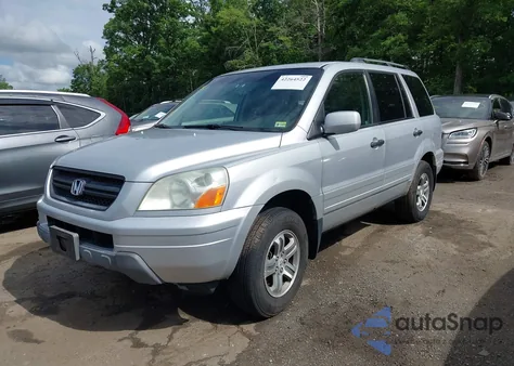 2003 Honda Pilot Ex-L из США, поврежденный, VIN 2HKYF18663H606717
